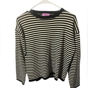 Size small black and white striped long sleeve